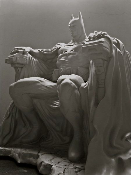 batman on throne statue